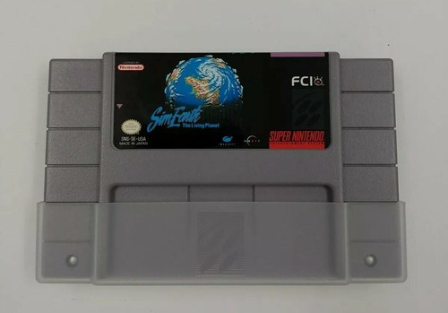 SIM Earth The Living Planet - SUPER Nintendo SNES Game Authentic