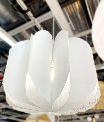 Ikea MOJNA Decorative Ceiling Pendant Lamp Shade Textile/White 19" - NEW