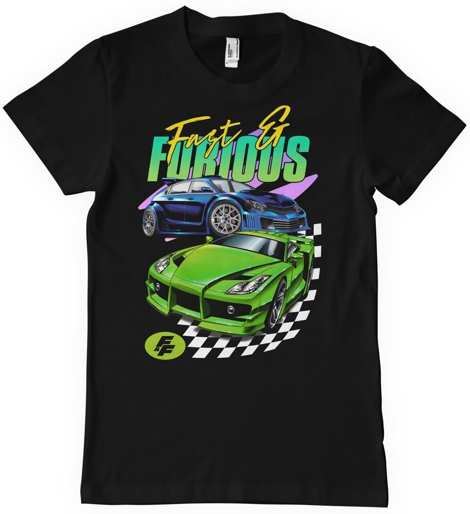 ALTRA T shirt The Fast and the Furious Shining Cars nera