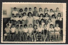 Photo 8.5x13.5cm of class in school Israel jewish judaica 1933 - r8