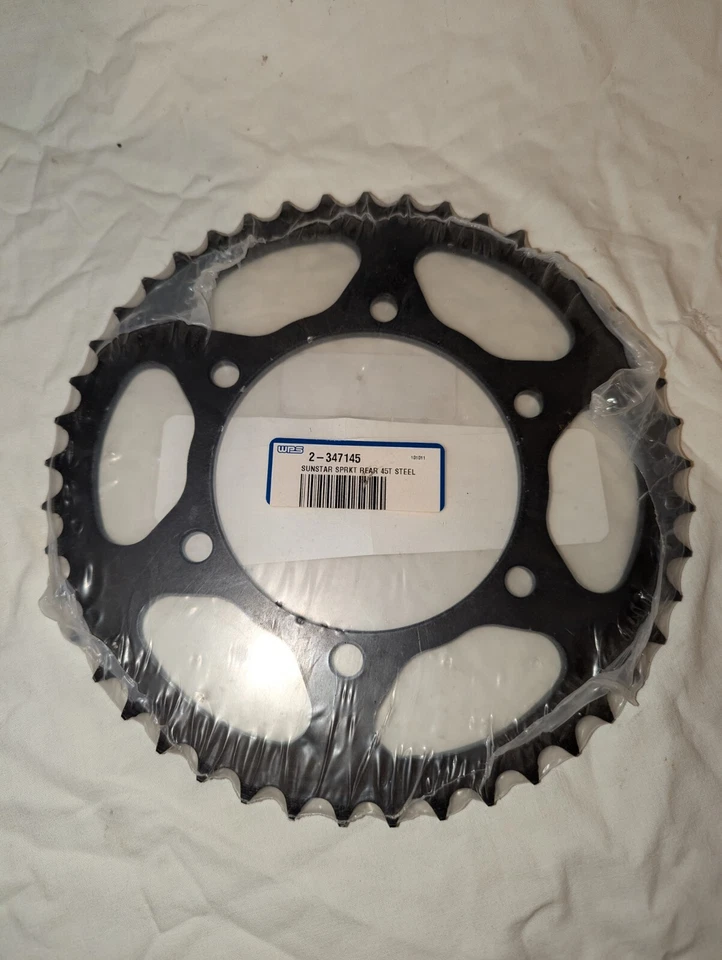 Piñón trasero eliminador Kawasaki EX250 EX500 Ninja EL250 45T negro Sunstar Foto 2 de 4