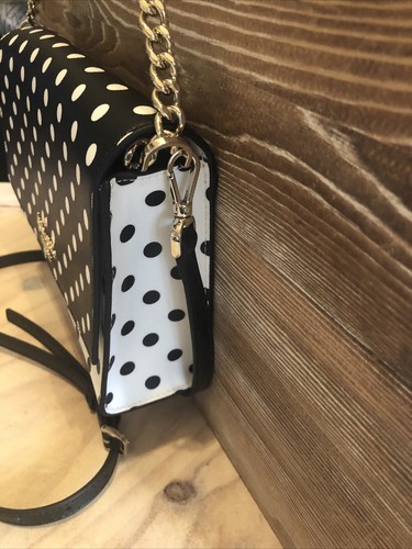 Kate Spade Carson Dot Dot Dot Convertible Crossbody Leather Purse MSRP $279 - Picture 3 of 9
