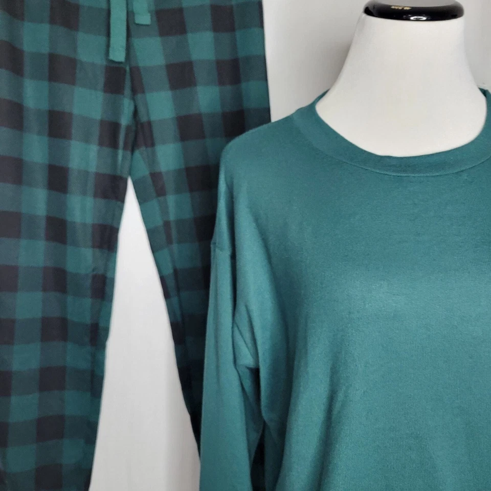 Conjunto de Pijama Jenni Manga Larga Mix It June Bug Buffalo Check Nuevo con Etiquetas Talla XS Foto 4 de 4