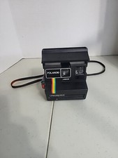 Vtg Polaroid One Step 600 Rainbow Stripe Instant Film Camera, For Parts Not Test