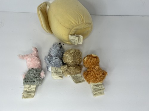 Classic Pooh Tigger Piglet Eeyore Finger Puppets Cloth Hunny Pot Plush VINTAGE - Picture 14 of 17