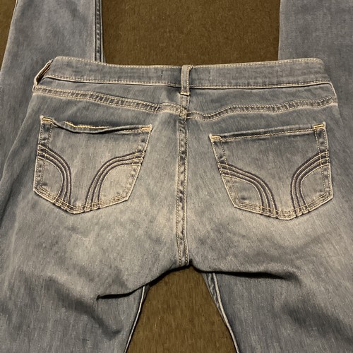 Hollister Girls 3L 26x31 Stretch Denim Embroidered Jeans - Picture 3 of 3
