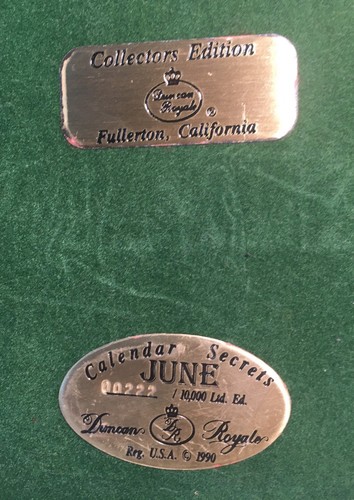 RARE Duncan Royale Calendar Secrets June Statute 12" Juno, the wife of Jupiter - Bild 12 von 12