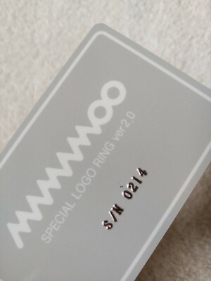Mamamoo ママム 公式 指輪 ロゴ リング 初回生産限定版 MAMAMOO Official Logo Ring Ver 2.0 with Photocards -Size 15