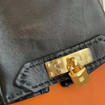 Hermes Soya gloves black 7,5 | eBay