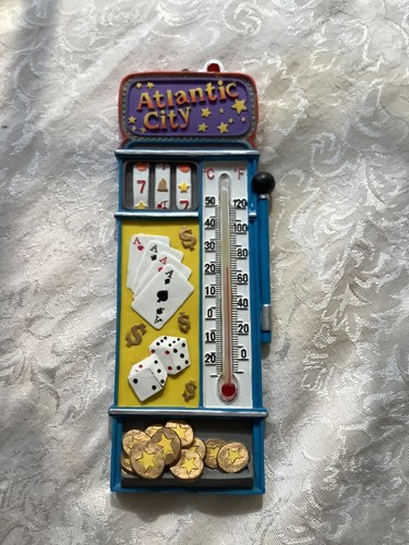 Vintage Atlantic City NJ Souvenir Slot Machine Thermometer - Picture 6 of 10