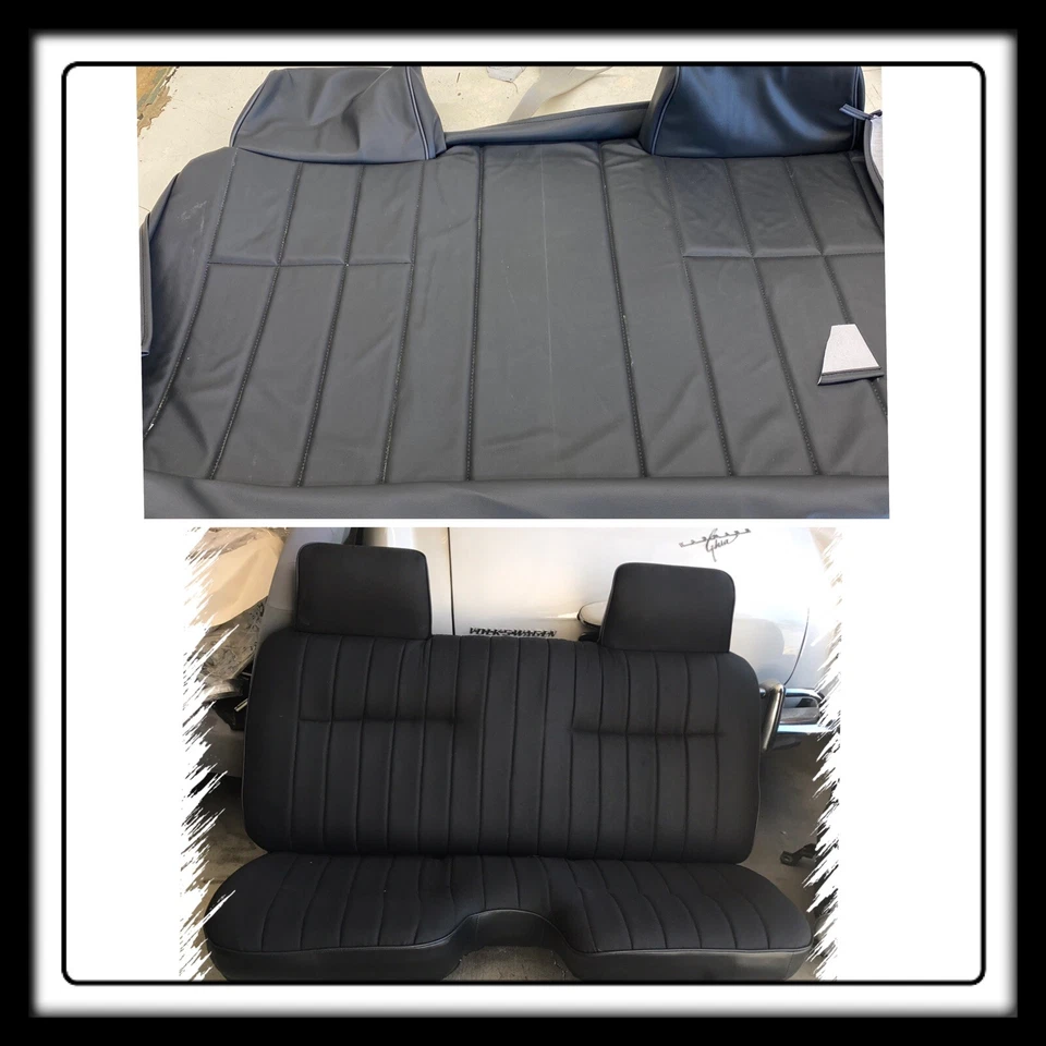 TOYOTA Pickup Bench Seat COVERS 1987-94  GREY Small Notch - Bild 3 von 4