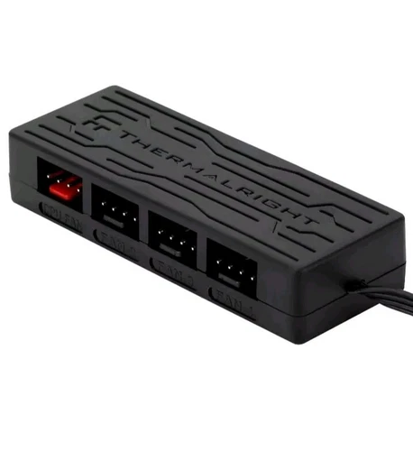 Fan HUB X4 Controller CPU Fan Hub Support 4 Groups of Cooler Fans 4-Port 4 Pi...