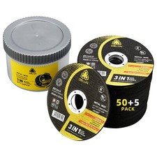 Cut Off Wheels 4 1/2 inch 55 Pack Thin Metal & Stainless Steel Cutting Wheel ...