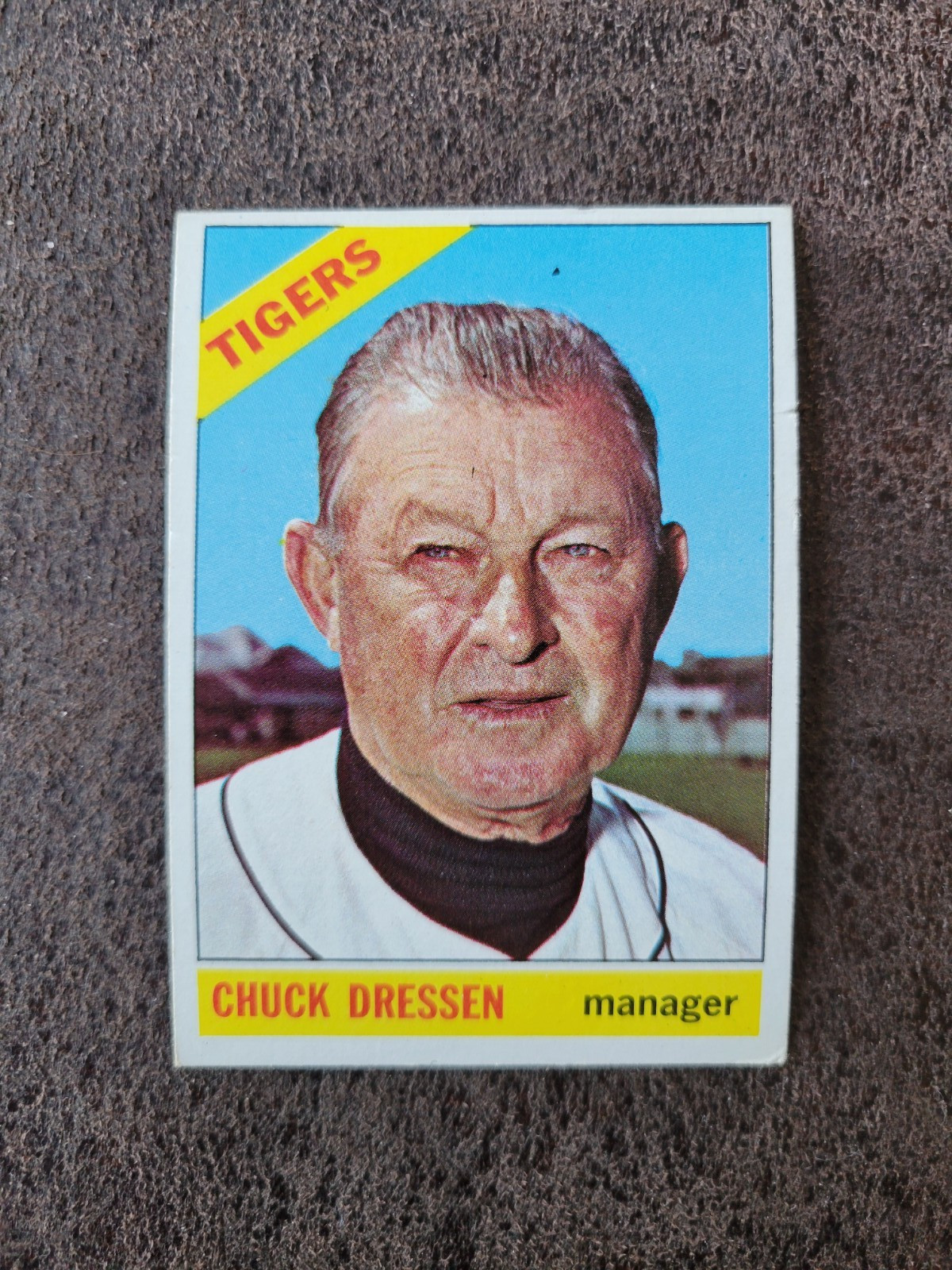 1966 TOPPS Baseball Chuck Dressen #187 - Detroit Tigers #3