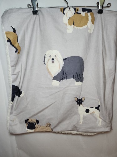 MAINSTAYS Dog Print Pillow Covers Pug Collie Terrier Sheepdog Setter Griffon - Picture 10 of 11