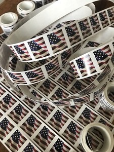 10-USPS-Forever-Stamps-US-Star-Spangled-Banner-Flag-Heart-Postage-Coil-Sheet-USA