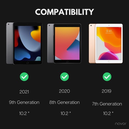 Schwere stoßfeste magnetische robuste Ständer Abdeckung für iPad 9./8./7. Gen 10,2" Hülle - Bild 36 von 50