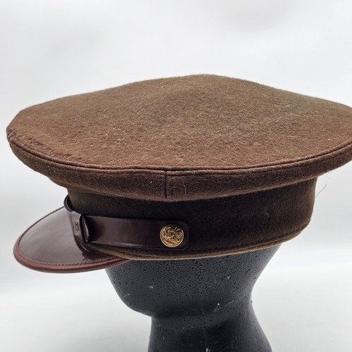 WWII US American Army USAAF Officers Enlisted Service Crusher Visor Cap WW2 RARE - Picture 5 of 13