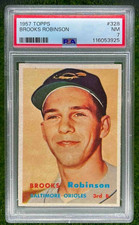 1957 Topps #328 Brooks Robinson RC ROOKIE Baltimore Orioles PSA 7 NM