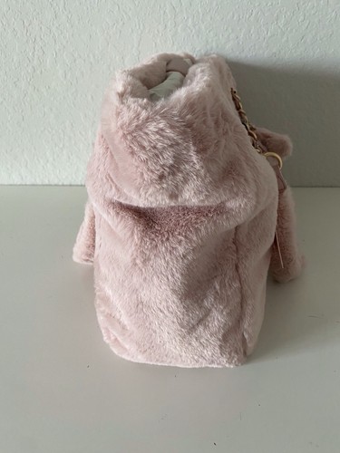 Bolso de Mano Juicy Couture Furry Friends Rosa Polvoriento Rubor Piel Sintética Viral Suave NUEVO - Imagen 11 de 17