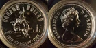 1975 Calgary Silver Dollar Canadian Coin In Capsule 50% Silver 0.375 Oz ASW