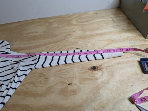 H&M Damen Pullover Gr. M/L Medium weiß schwarz gestreift Langarm Rundhals Oberteil - Bild 8 von 8