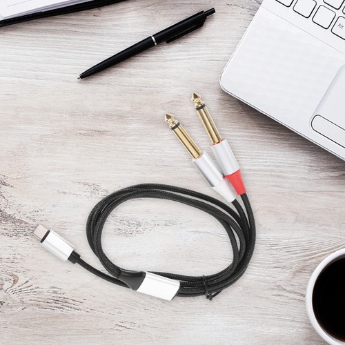 Type-C to 6.5 Audio Cable Usb Stereo Adapter Equipment Converter - Photo 4 sur 12