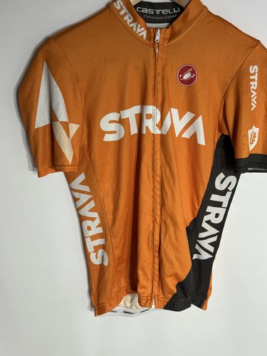 Castelli Radtrikot Strava Full Zip | Herren | Orange/Weiß | Large | Selten - Bild 3 von 12