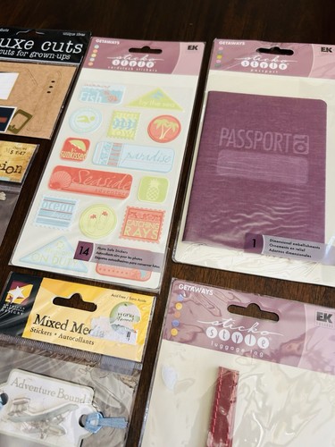 Travel Scrapbooking Lot Stickers Tags Die Cuts Sticko Paper Bliss Jolees MORE - Picture 4 of 6