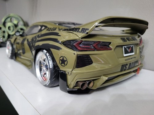 Custom 1/10 C8 Corvette Body Only. Fits Usukani, Yokomo, MST, etc - Picture 8 of 12