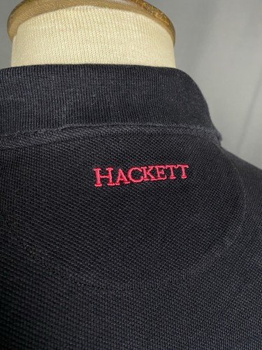 Camiseta polo negra Hackett Big logo para hombre talla XL - Imagen 9 de 12