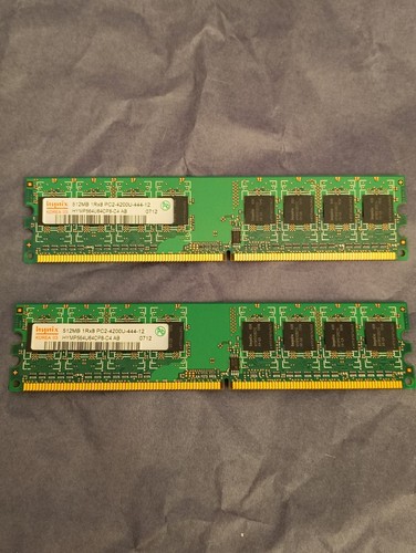 UNTESTED 512mb ram Hynix HYMP564U64CP8-C4 AB 2 sticks - Picture 1 of 4