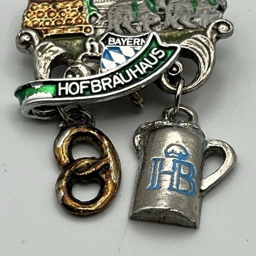Hofbrauhaus Munchen Large HB Stein Beer Hall Oktoberfest German Hat Pin Lapel - Picture 3 of 5
