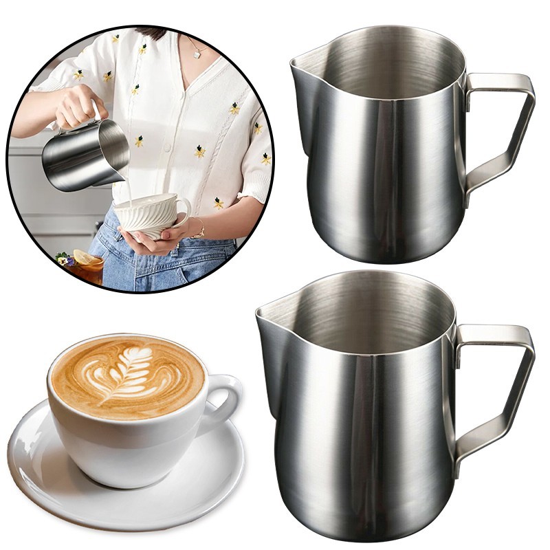Milchaufschäumer Kanne Aus Edelstahl Spülmaschinengeeignet 350ml 600ml
