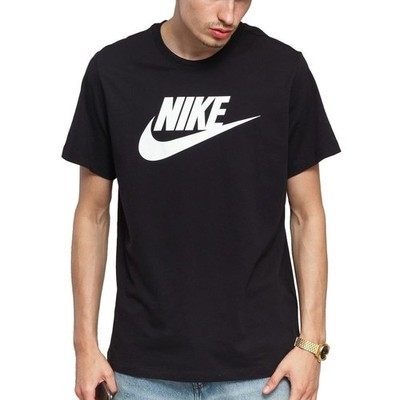 Nike Herren T-Shirt Schwarz NSW Tee Icon Futura AR5004-010