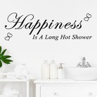 Brand New Wall Sticker Vinyl Quote Decal 25*75cm Bathroom Letters Modern