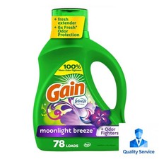 Gain + Aroma Boost Moonlight Breeze Liquid Laundry Detergent Soap Size 113 fl oz 0.10 per gallon