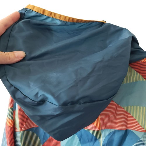 Cotopaxi Teca Windbreaker Womens L Mens M Red Blue Geometric Print Jacket - Picture 12 of 14