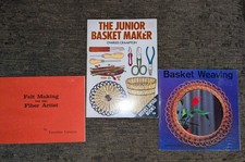 Vintage Basket Making  Weaving Book  Vintage Felt Making Book Lot of 3 1970s
