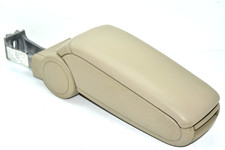 💎 2002-2005 Audi A4 Beige Center Console Leather Armrest Lid Assembly OEM