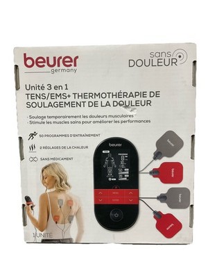 Beurer EM59 Digital 3-in-1 TENS EMS & Heat Therapy Device for Pain Relief