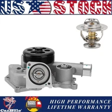 AW7170 Water Pump w/Thermostat for 2005-2010 Jeep Grand Cherokee 5.7L 6.1L HEMI