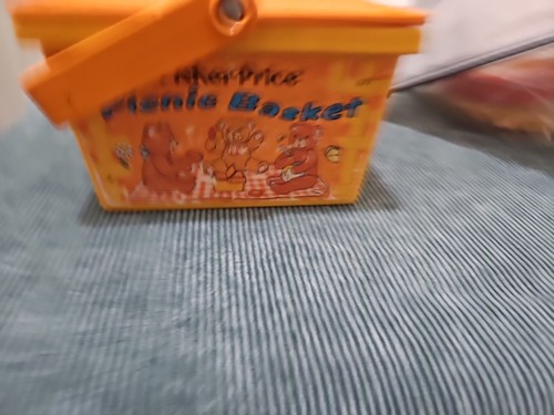 Fisher Price Picnic Basket Teddy Bear Picnic 1974 Vintage 677 - Picture 6 of 9