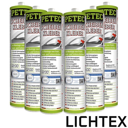 6x PETEC Scheibenkleber Kartusche 310ML Kleber Dichtmasse schnellhärtend - Bild 1 von 2