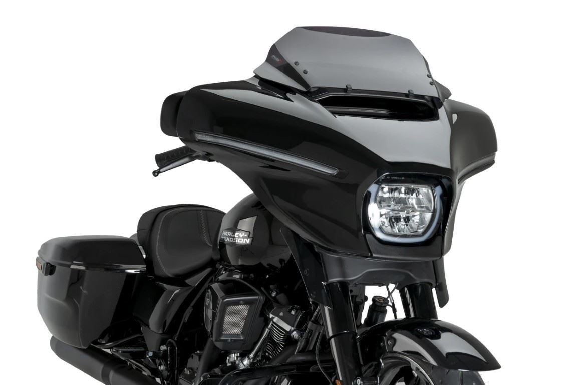 Puig DK Smoke Batwing Sports Screen For Harley Davidson Street Glide FLHXSE 2024