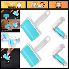 Reusable Washable Gel Lint Roller 4 Pack - Portable Pet Hair Remover for Clothes