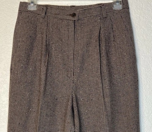 VTG Pendleton Wool Lined Pleated Dress Pants Size Tag Faded See Measurements - Picture 2 of 11