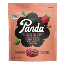 Panda Strawberry Licorice All Natural Flavor 7 Ounce bags (200 G)
