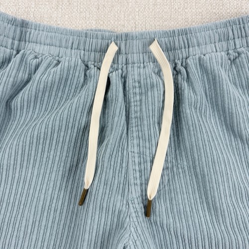 Rhythm Men's Size 32 Cord Jam Shorts Blue Corduroy 7" Preppy Surf Drawstring - Picture 2 of 11