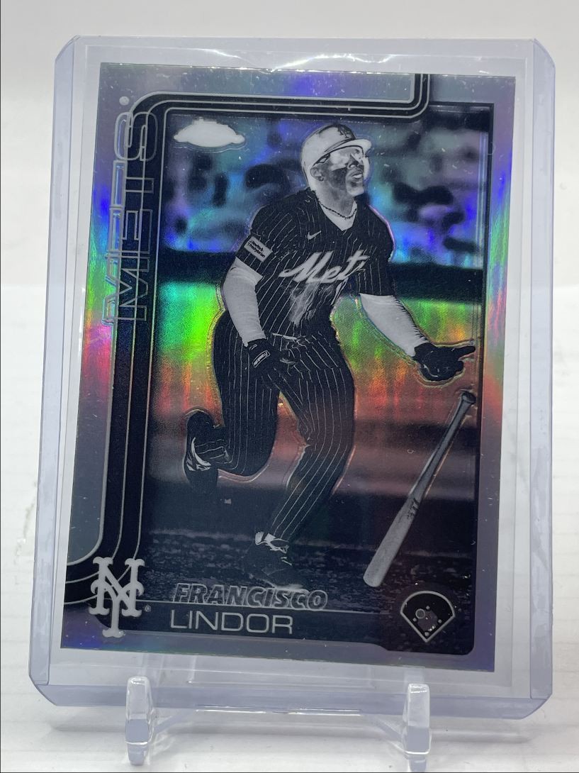 FRANCISCO LINDOR 2025 TOPPS CHROME NEGATIVE REFRACTOR METS Q0786